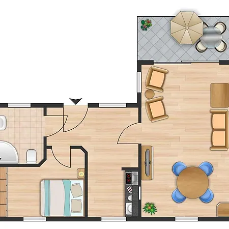 Kurzdorfers App 1 Bungalow Apartament